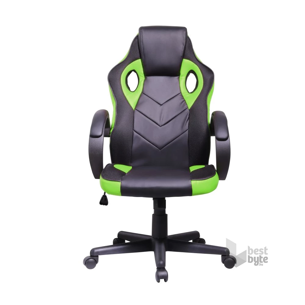 Iris GCH205BE fekete / zöld gamer szék