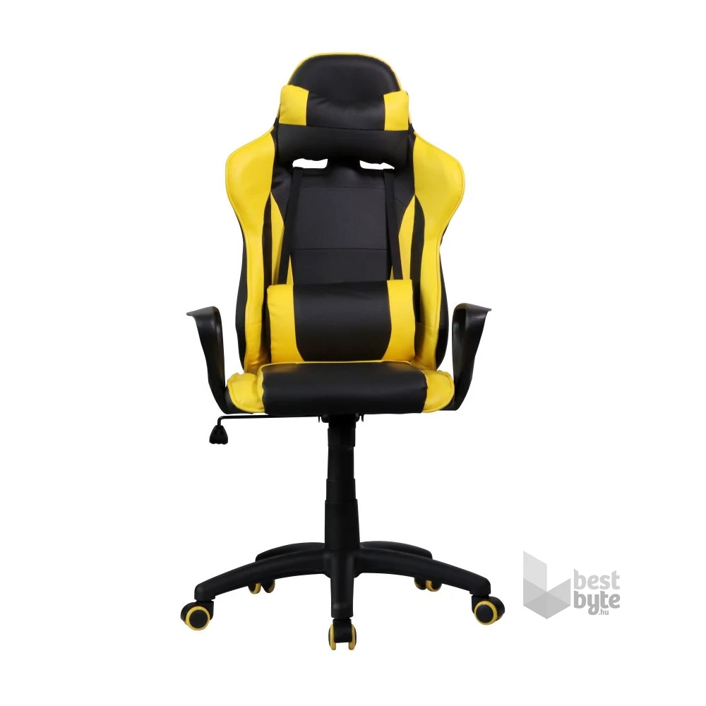 Iris GCH207BC fekete / citromsárga gyerek gamer szék