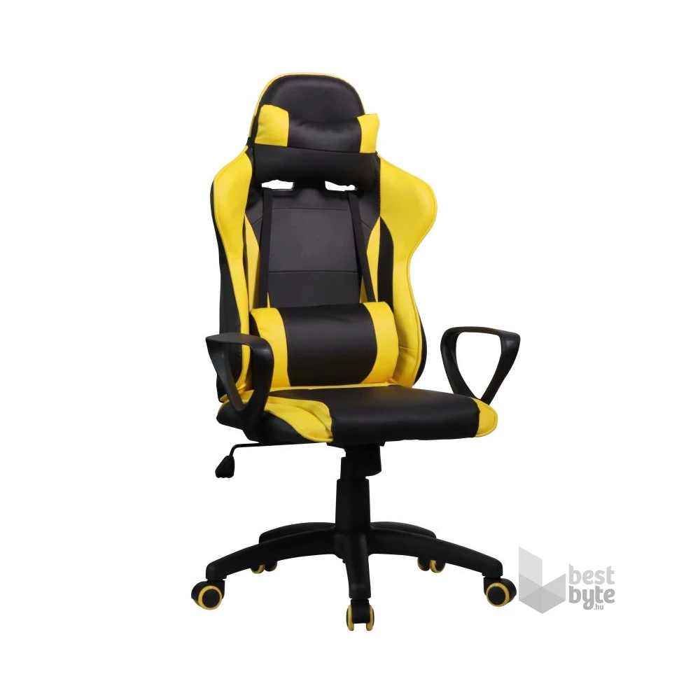 Iris GCH207BC fekete / citromsárga gyerek gamer szék