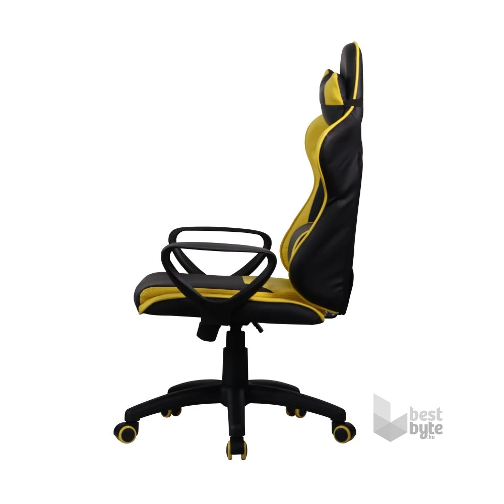 Iris GCH207BC fekete / citromsárga gyerek gamer szék