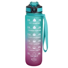 Iris KT-008-RB 1000ml-es színátmenetes motivációs kulacs idézetekkel és időskálával (Újracsomagolt) Iris KT-008-RB 1000ml-es színátmenetes motivációs kulacs idézetekkel és időskálával (Újracsomagolt)