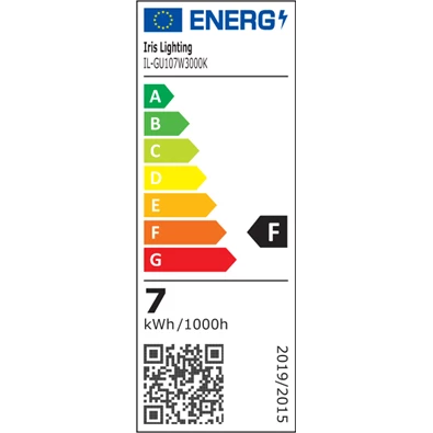 Iris Lighting GU10 7W 560lm 3000K LED fényforrás