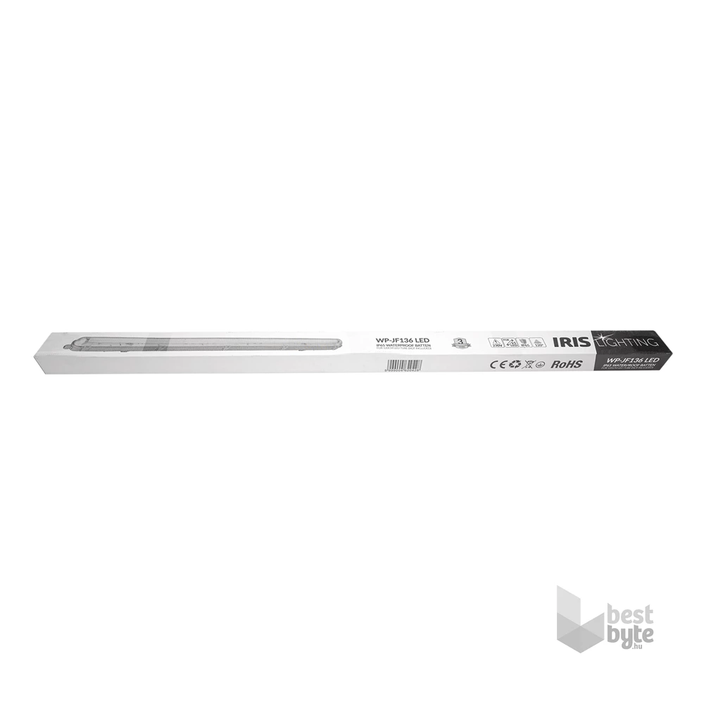 Iris Lighting JF136 T8 LED fénycsőre előkészített por- és páramentes lámpatest IP65 120cm
