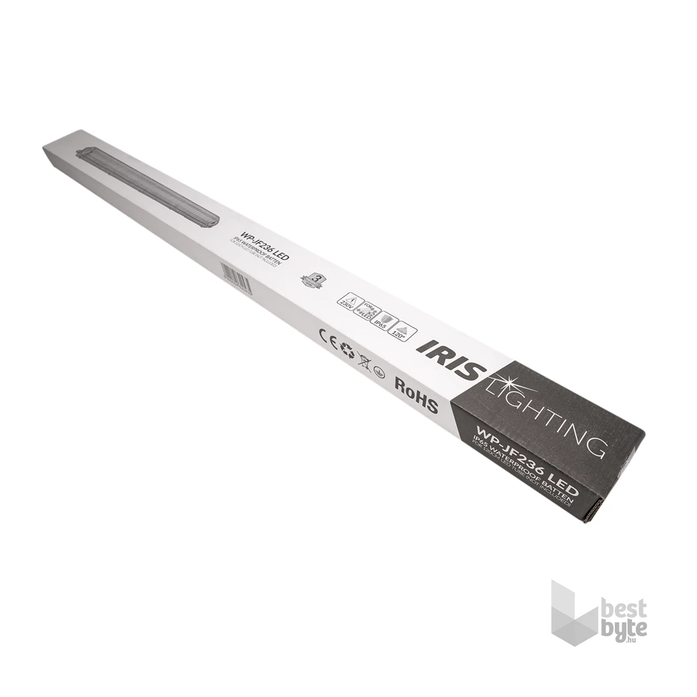 Iris Lighting JF6236 T8 LED fénycsőre előkészített por- és páramentes lámpatest IP65 120cm