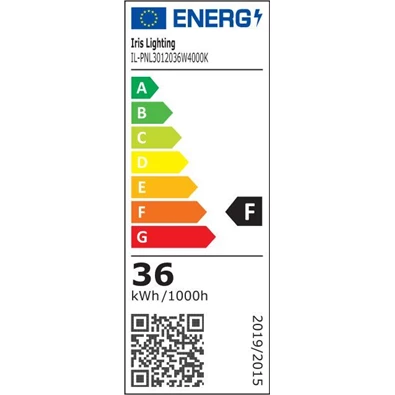Iris Lighting LED PANEL 60x60 36W 3600lm 4000K IP44/IP20 álmennyezeti rögzítőfüllel (Újszerű)