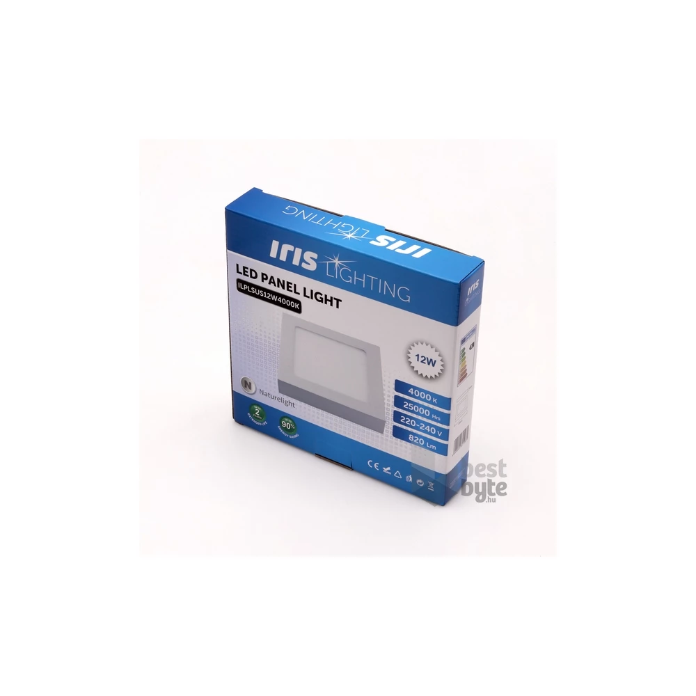 Iris Lighting PLSUS-12W 12W/820lm/4000K mennyezeti négyzet alakú LED panel