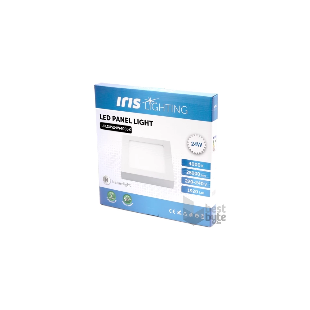Iris Lighting PLSUS-24W 24W/1920lm/4000K mennyezeti négyzet alakú LED panel