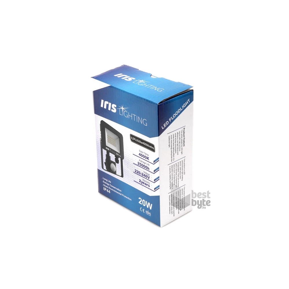 Iris Lighting Z plus 10824684 20W 4000K 1600lm mozgásérzékelős LED reflektor