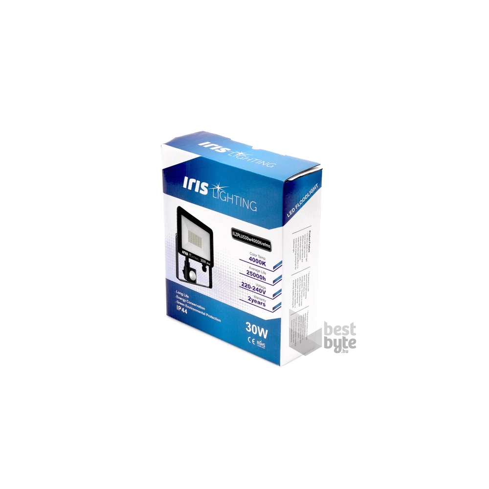 Iris Lighting Z plus 10824683 30W 4000K 2400lm mozgásérzékelős LED reflektor