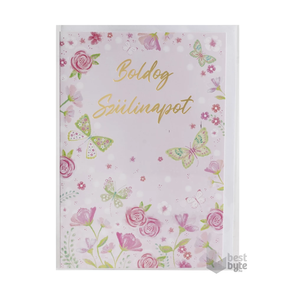 Iris boldog születésnapot képeslap rózsa 13*19 cm