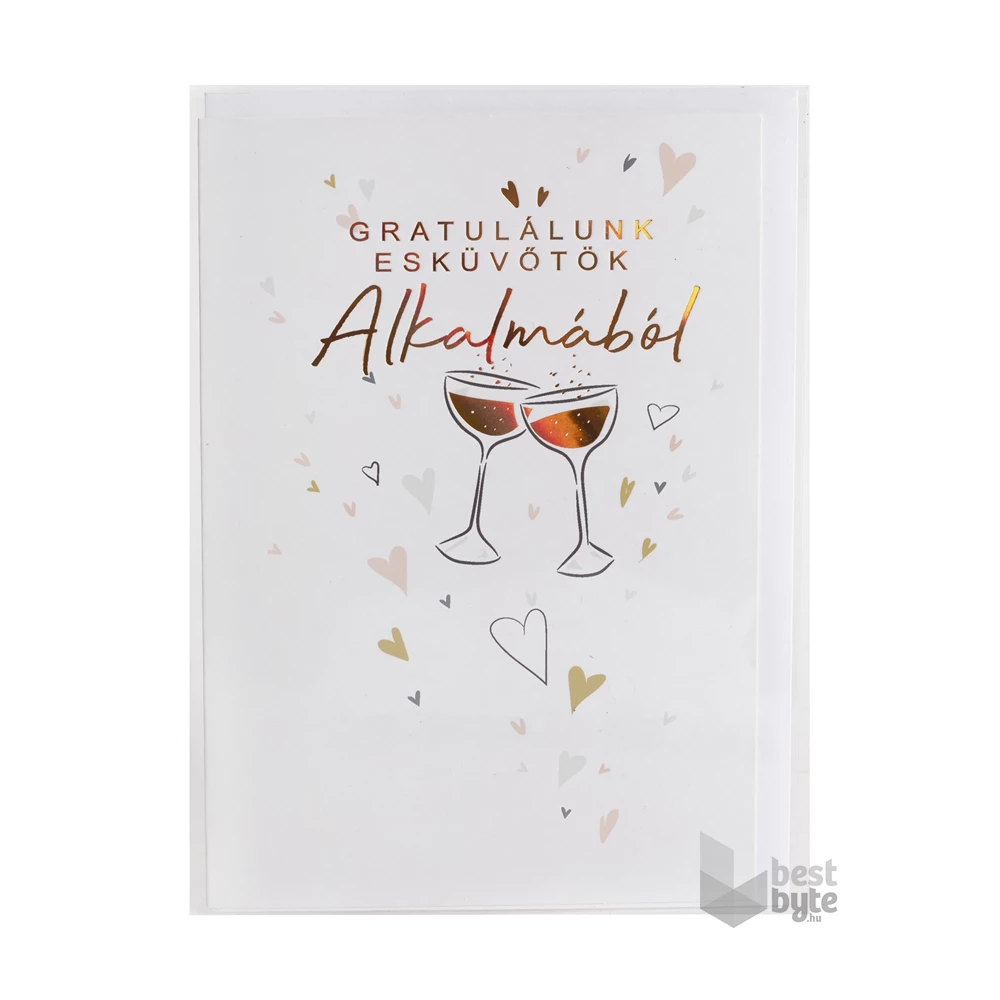 Iris képeslap gratuláció esküvő 13*19 cm