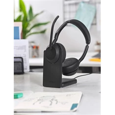 JABRA Evolve2 55 MS Stereo Bluetooth headset + töltőállomás