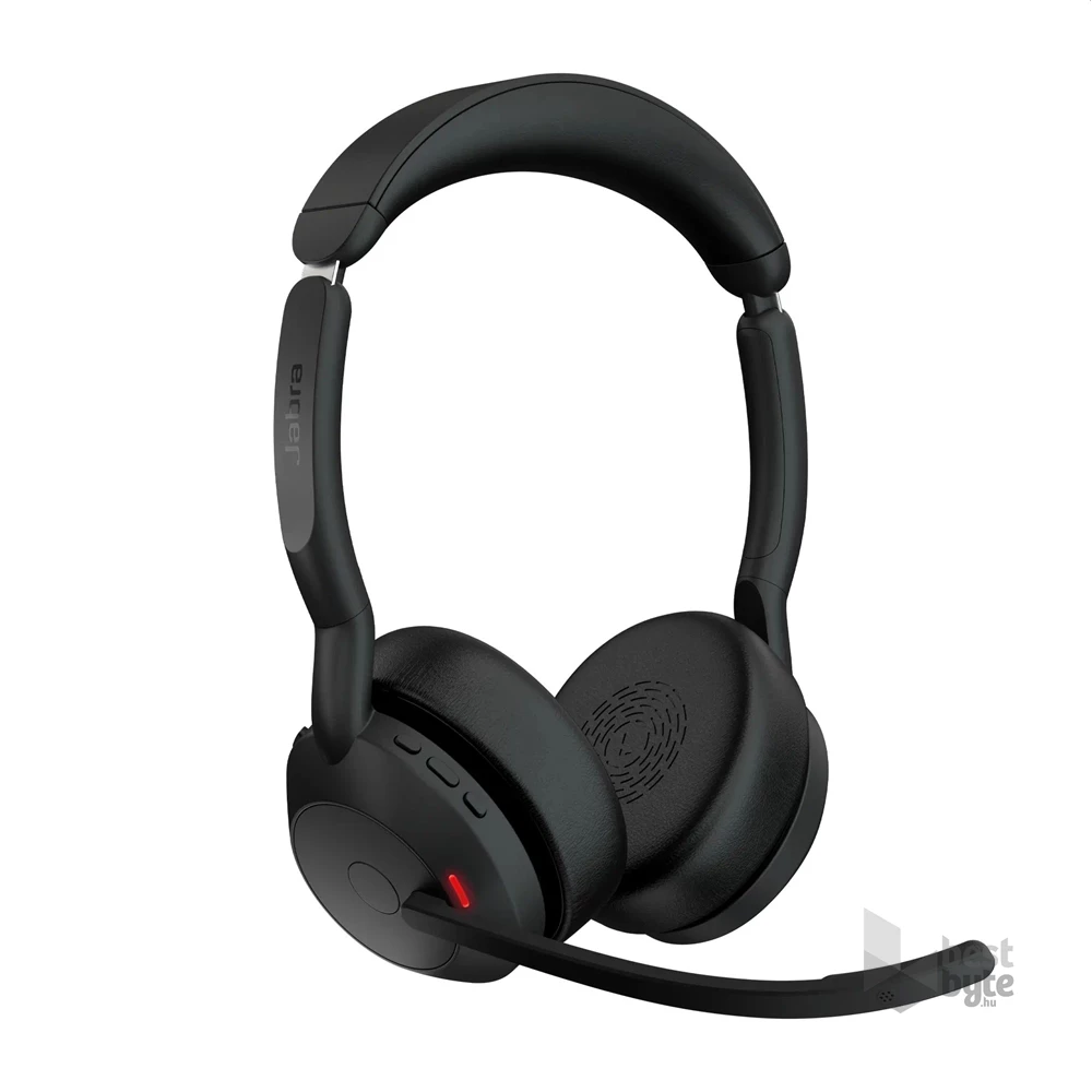 JABRA Evolve2 55 MS Stereo Bluetooth headset + töltőállomás
