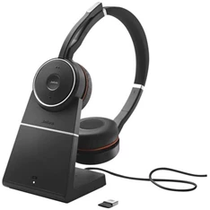 JABRA Evolve 75 SE MS Stereo Bluetooth vezeték nélküli headset + tartó állvány JABRA Evolve 75 SE MS Stereo Bluetooth vezeték nélküli headset + tartó állvány