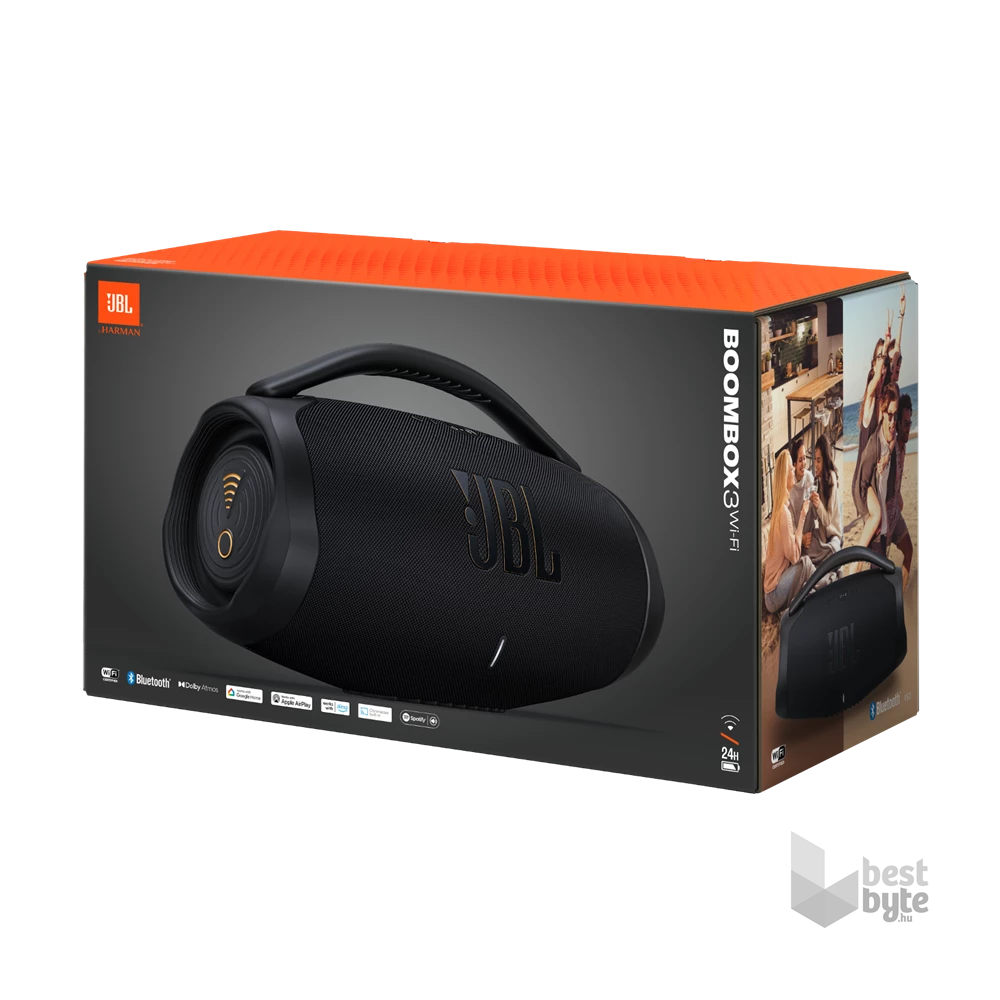 JBL BOOMBOX 3 WIFI BLKEP Bluetooth fekete hangszóró