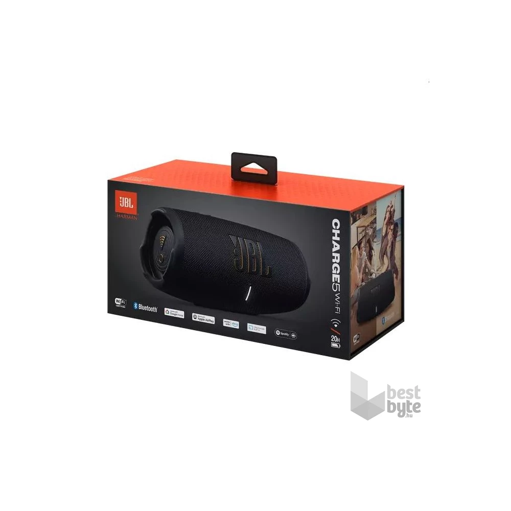 JBL CHARGE 5 WIFI BLK Bluetooth fekete hangszóró