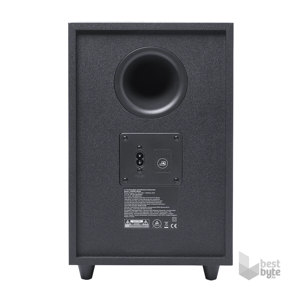 JBL Cinema SB560 3.1 csatornás fekete hangprojektor