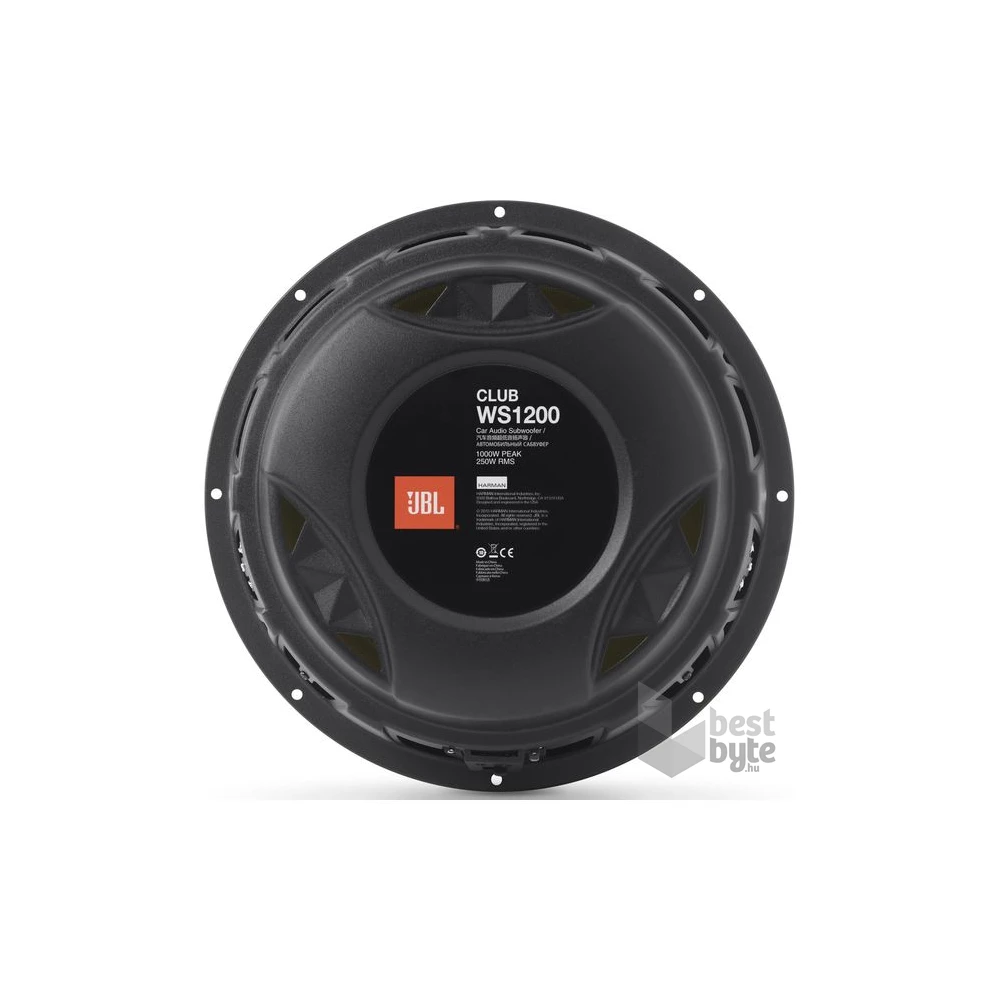 JBL CLUB WS1200BLK keskeny 30cm mélysugárzó hangszóró