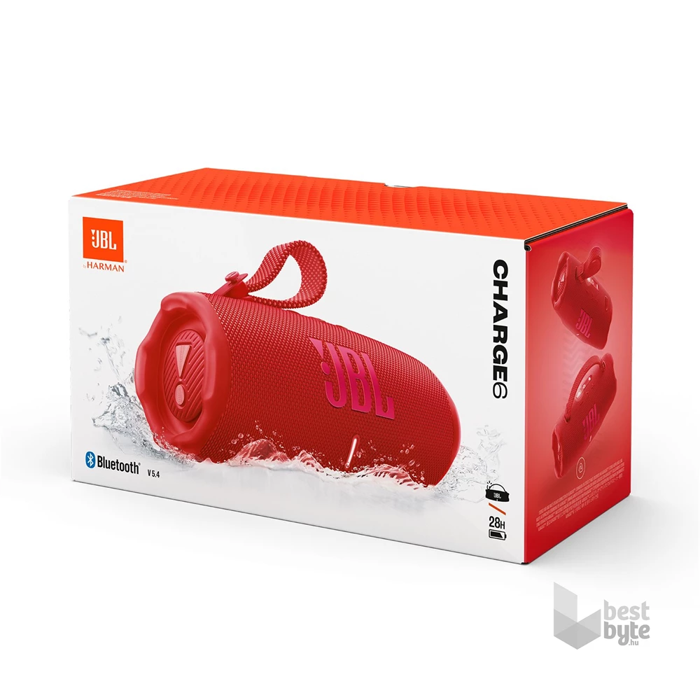JBL Charge 6 piros Bluetooth hangszóró