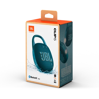 JBL Clip 5 BLU kék hordozható Bluetooth hangszóró