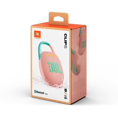 JBL Clip 5 PINK pink hordozható Bluetooth hangszóró