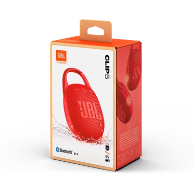 JBL Clip 5 RED piros hordozható Bluetooth hangszóró