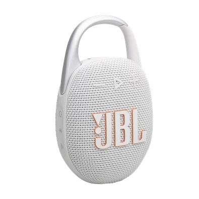 JBL Clip 5 WHT fehér hordozható Bluetooth hangszóró