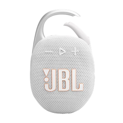 JBL Clip 5 WHT fehér hordozható Bluetooth hangszóró