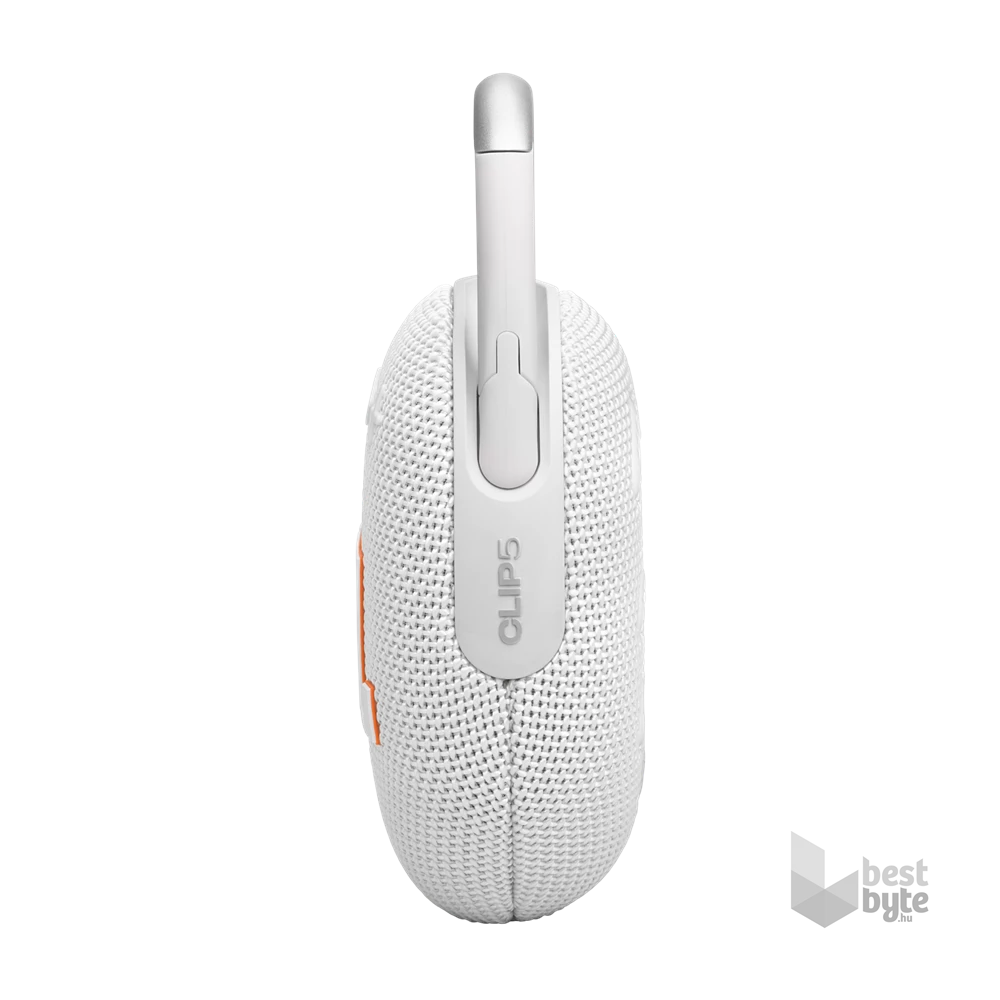 JBL Clip 5 WHT fehér hordozható Bluetooth hangszóró