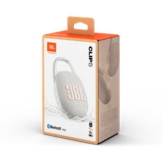 JBL Clip 5 WHT fehér hordozható Bluetooth hangszóró