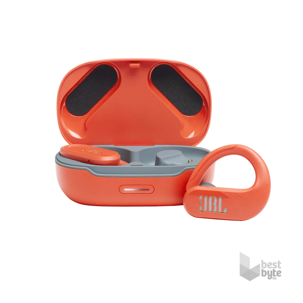 JBL Endurance PeakII True Wireless Bluetooth narancs sport fülhallgató