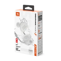 JBL Endurance Race 2 True Wireless Bluetooth zajszűrős fehér sport fülhallgató