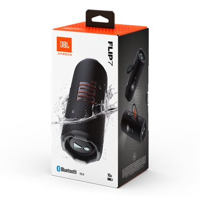 JBL FLIP 7 fekete Bluetooth hangszóró
