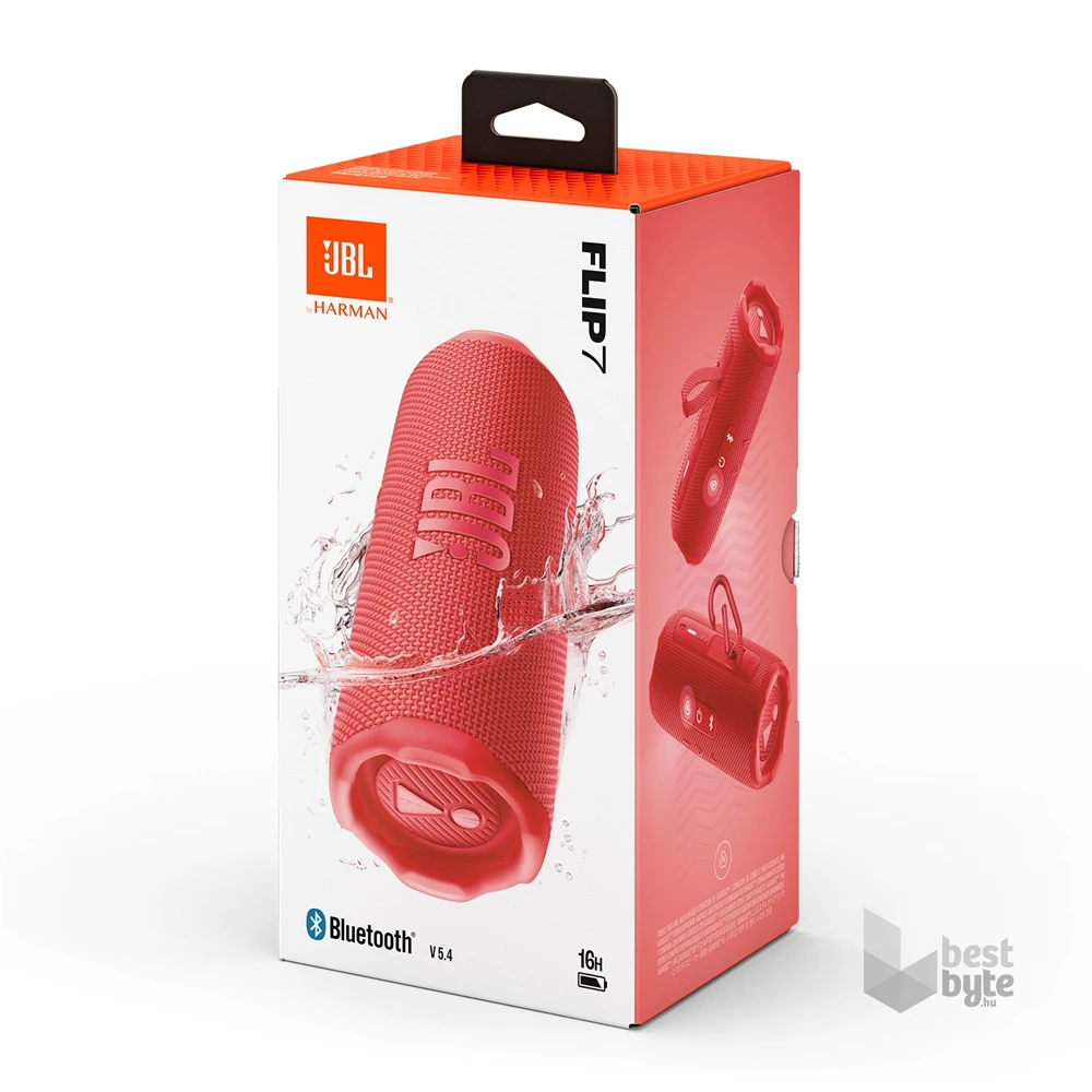 JBL FLIP 7 piros Bluetooth hangszóró