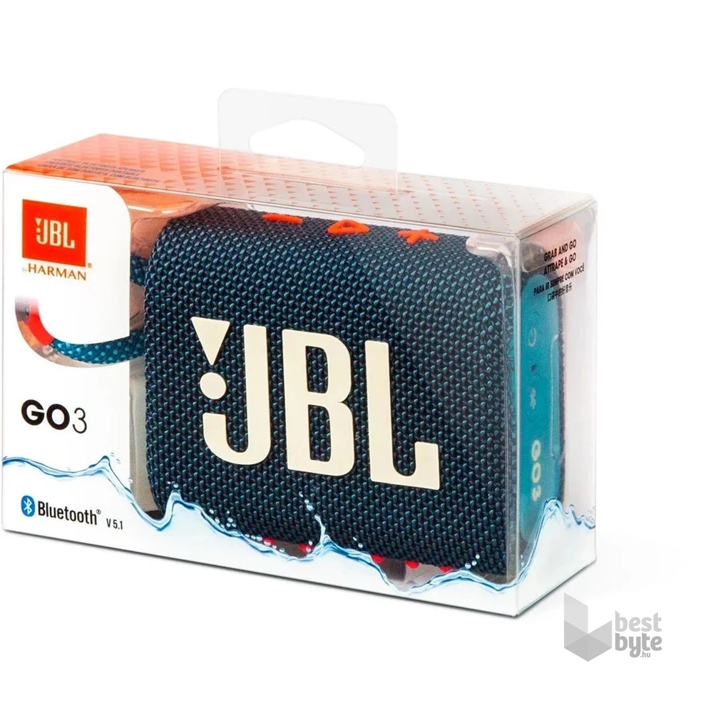 JBL GO 3 Bluetooth kék hangszóró