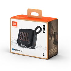 JBL Go 4 BLK fekete hordozható Bluetooth hangszóró