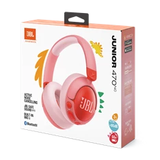 JBL JR 470 NC vezeték nélküli zajszűrős pink gyermek fejhallgató