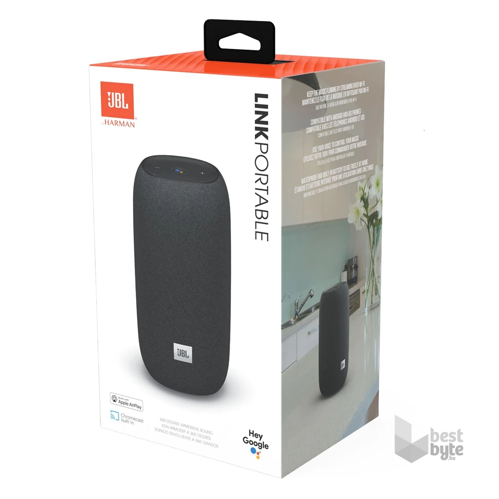 JBL Link Portable szürke multimédia hangszóró