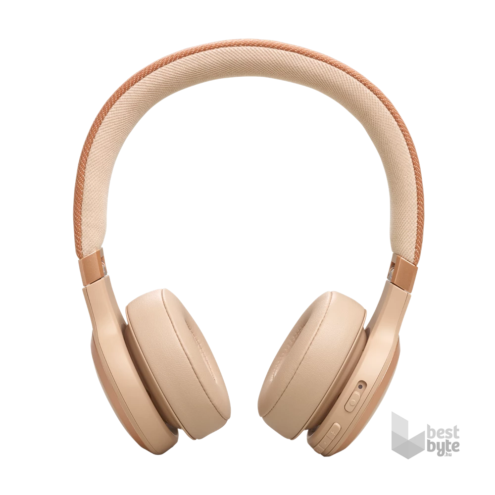 JBL Live 670 NC Bluetooth homok zajszűrős fejhallgató