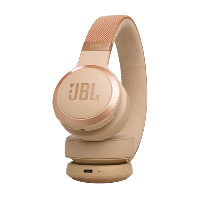 JBL Live 670 NC Bluetooth homok zajszűrős fejhallgató