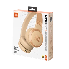 JBL Live 670 NC Bluetooth homok zajszűrős fejhallgató