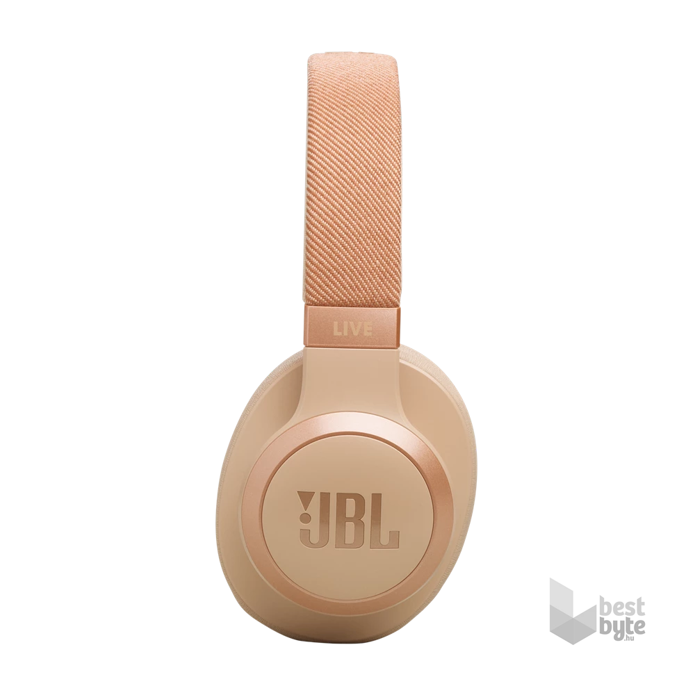 JBL Live 770 NC Bluetooth homok zajszűrős fejhallgató