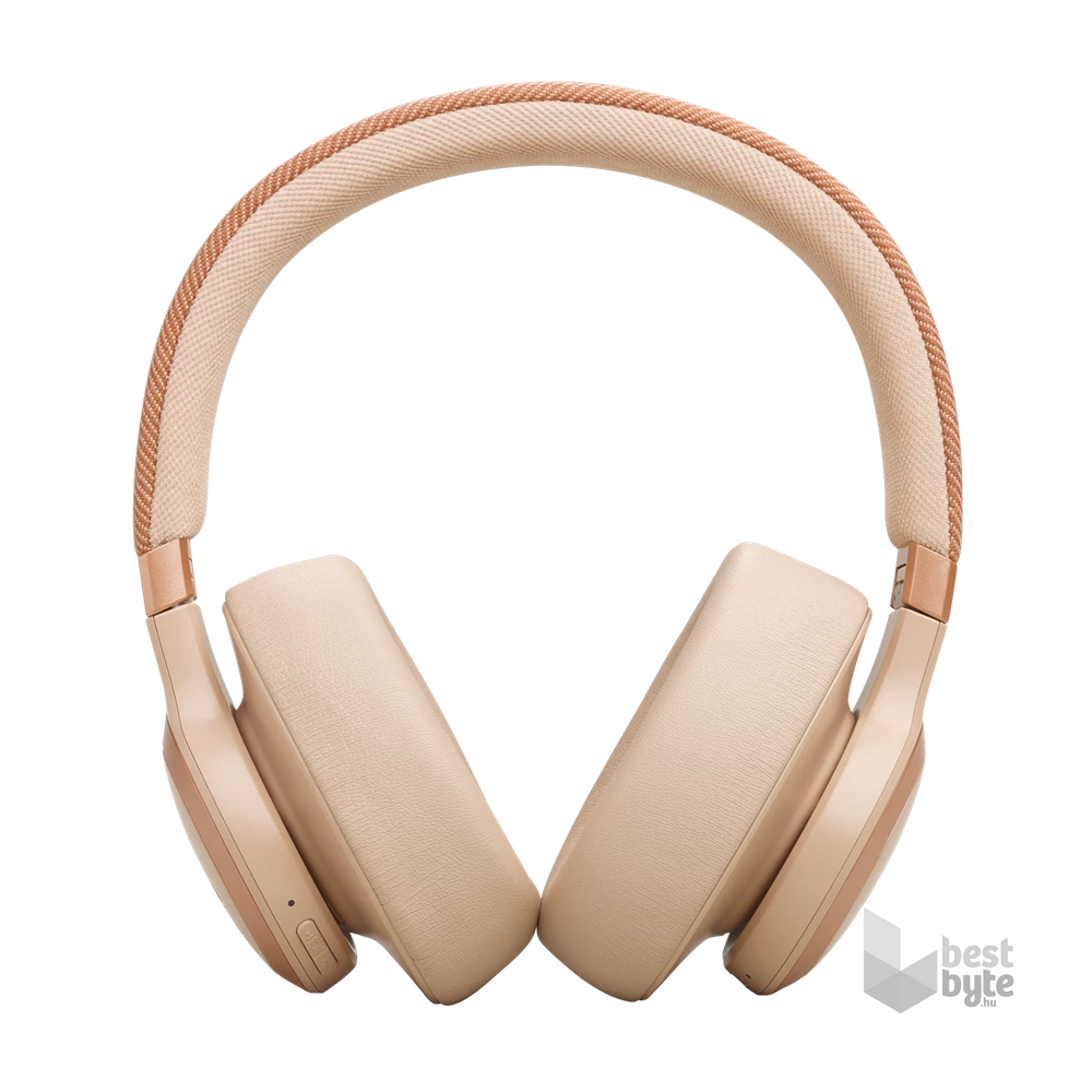 JBL Live 770 NC Bluetooth homok zajszűrős fejhallgató