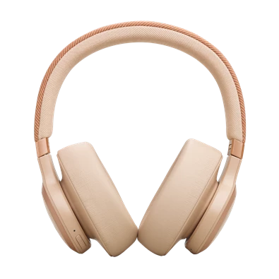 JBL Live 770 NC Bluetooth homok zajszűrős fejhallgató