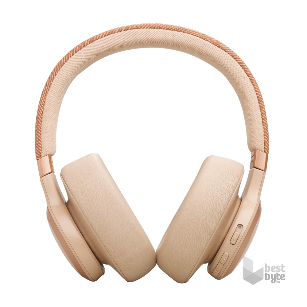 JBL Live 770 NC Bluetooth homok zajszűrős fejhallgató