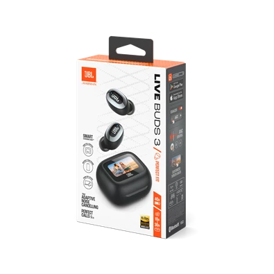JBL Live Buds 3 True Wireless Bluetooth zajszűrős fekete fülhallgató
