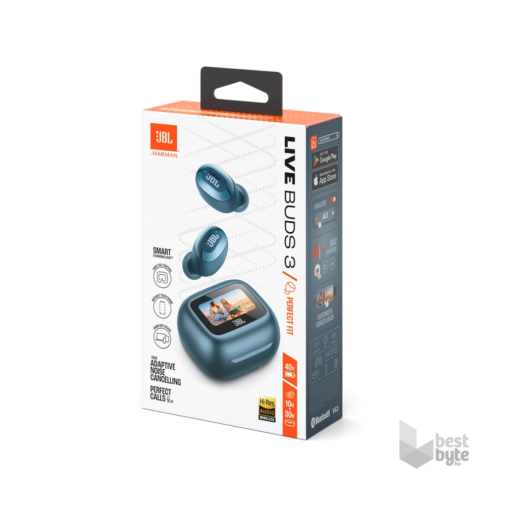 JBL Live Buds 3 True Wireless Bluetooth zajszűrős kék fülhallgató