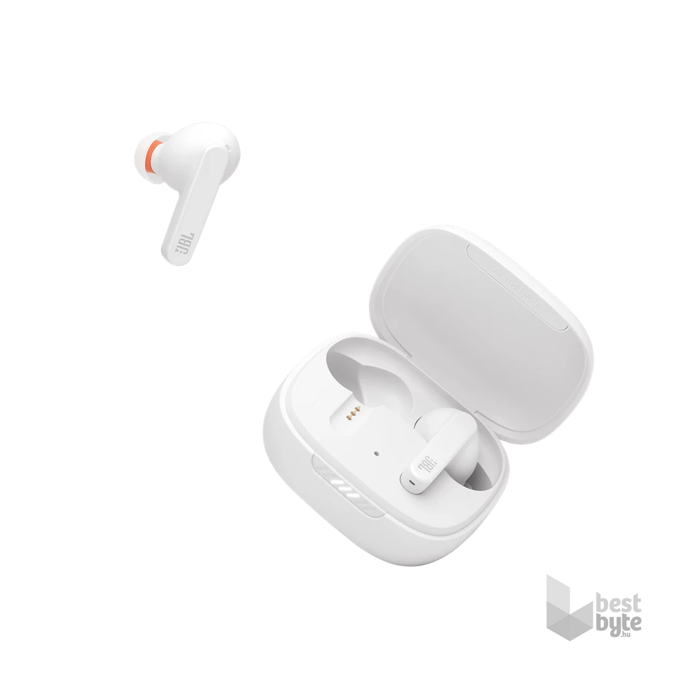 JBL Live PRO+ True Wireless Bluetooth aktív zajcsökkentős fehér fülhallgató