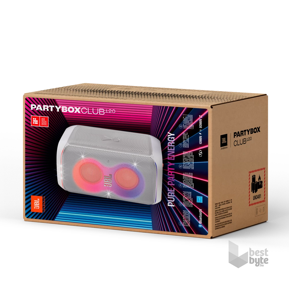 JBL Partybox Club 120 fehér Bluetooth partybox