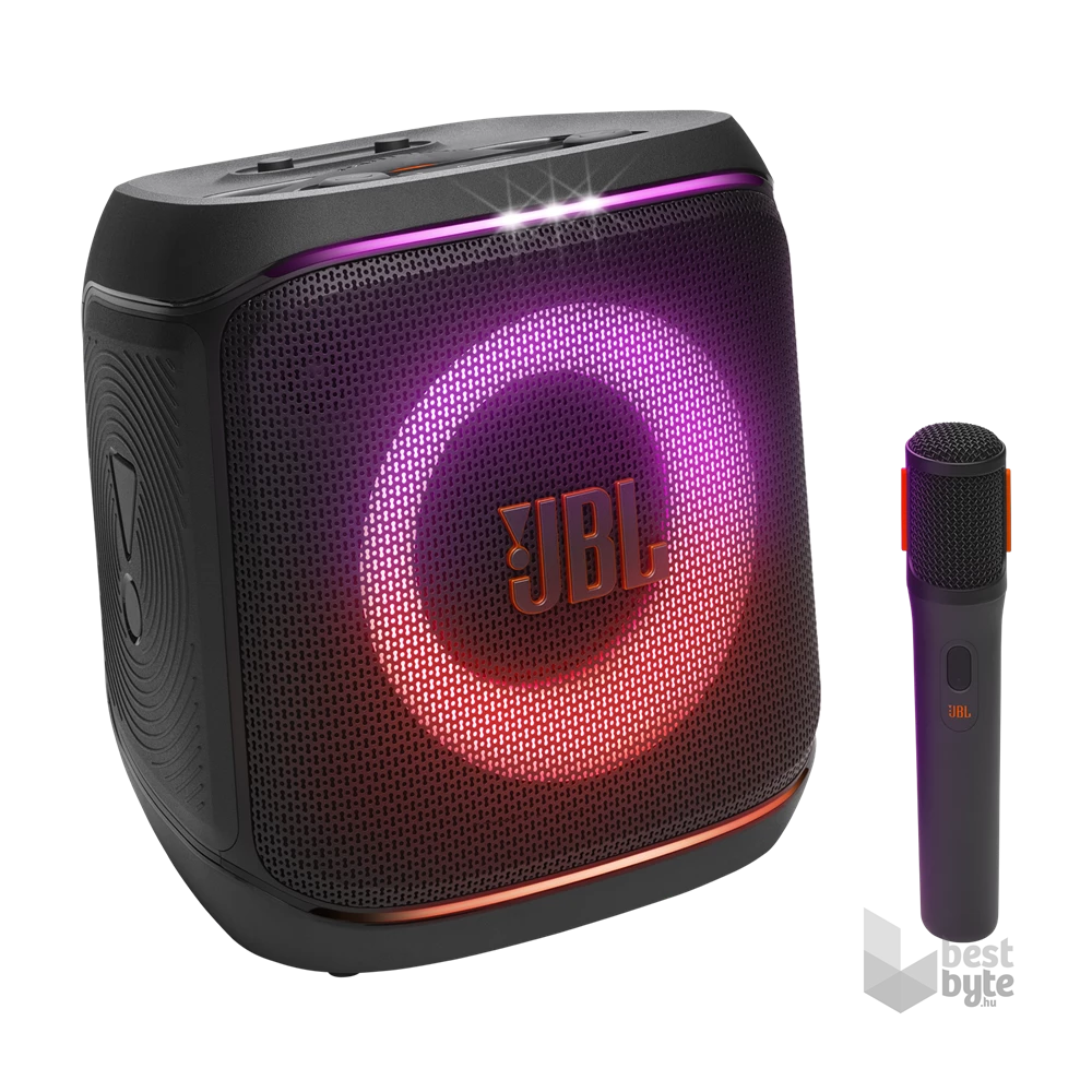 JBL Partybox Encore 2 fekete Bluetooth hangszóró vezeték nélküli mikrofonnal